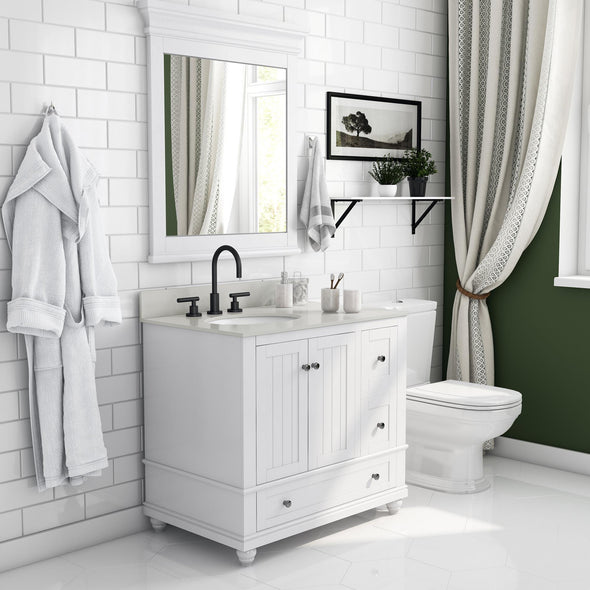 Monteray Beach 36 Inch Bathroom Vanity - White - 36"
