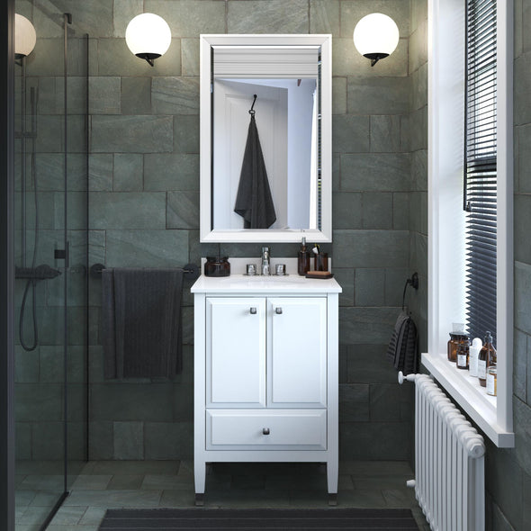 Metcalfe 24 Inch Bathroom Vanity - White - N/A