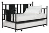 Langham Metal Daybed with Trundle - Black - Twin