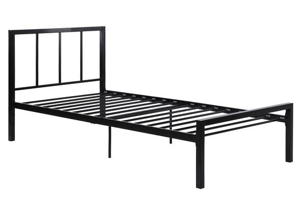 DHP Finlay Metal Bed, Twin, Black - Black - Twin