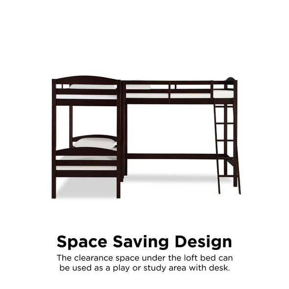 Clearwater Triple Bunk Bed DHP Furniture