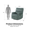 Sterling Sofa Recliner Chair - Slate Green - N/A