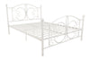 DHP Bombay Metal Bed, Full, White - White - Full