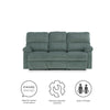 Sterling Reclining Upholstered Sofa - Slate Green - N/A