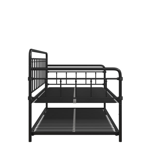 Wallace Metal Daybed & Trundle - Black - Twin