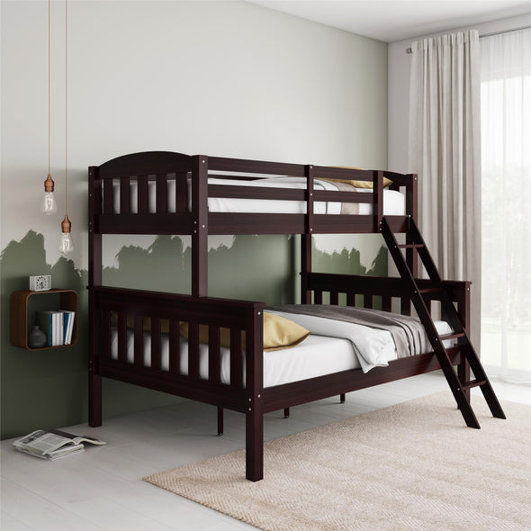 Airlie Bunk Bed with Ladder - Espresso - Twin-Over-Full
