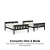 Moon Bunk Bed with USB Port - Black - N/A