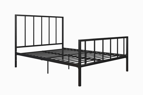 DHP Stella Metal Bed, Queen, Black - Black - Queen