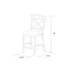 Devon Crossback Counter Height Dining Chair - Black Coffee - N/A
