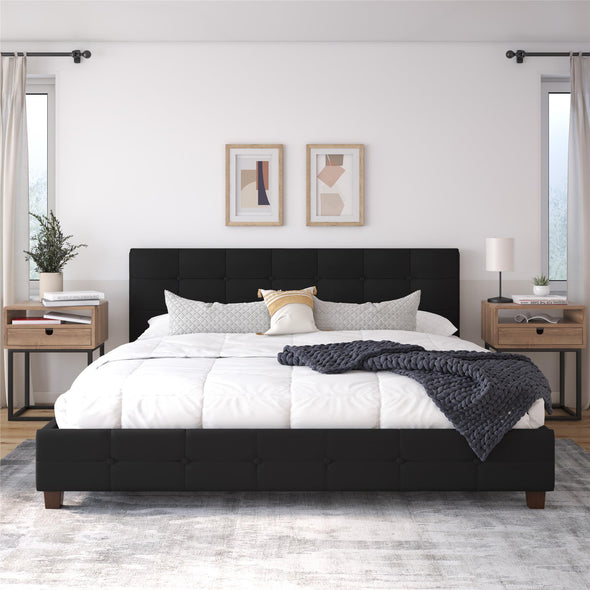 Dakota Platform Bed Frame - Black - King