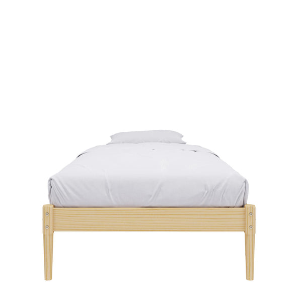 Lorriana Wood Platform Bed - Natural - Twin