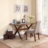 Linen Upholstered Parsons Chairs - Taupe - N/A