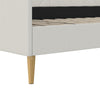 Alicent Mid-Century Upholstered Daybed Frame - Light Gray - Twin