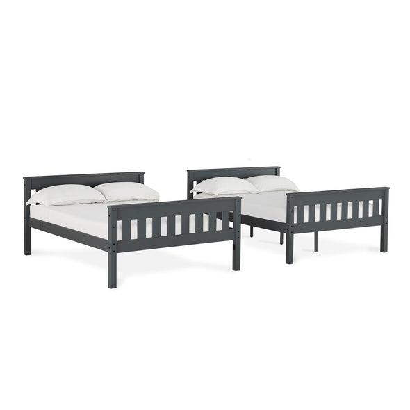 Moon Bunk Bed with USB Port - Gray - N/A