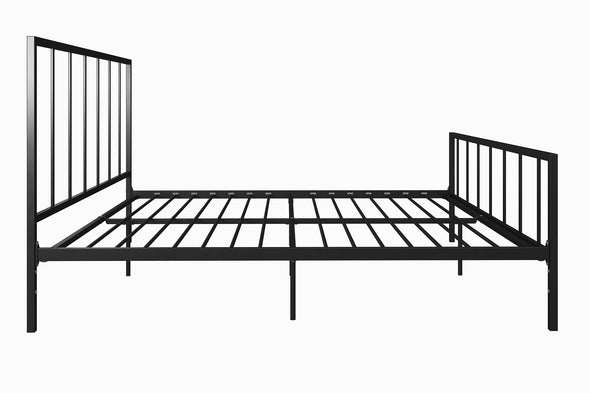 DHP Stella Metal Bed, King, Black - Black - King