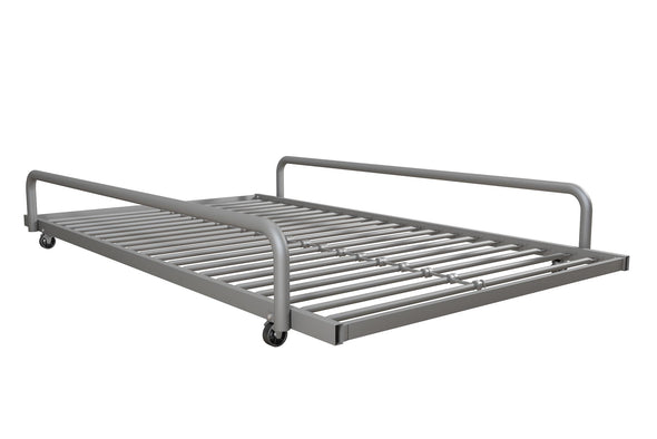 DHP Metal Trundle for Daybed, Silver - Silver - Twin