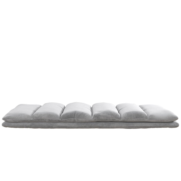 Beverly Wave Adjustable Memory Foam Lounger - Gray - N/A