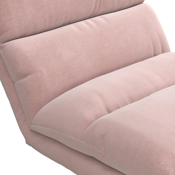 Beverly Wave Adjustable Memory Foam Lounger - Pink - N/A