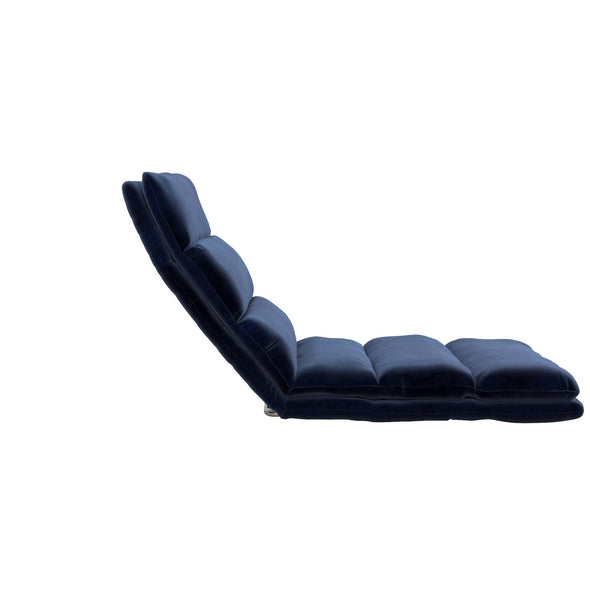 Beverly Wave Adjustable Memory Foam Lounger - Blue - N/A