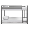 DHP Miles Metal Full/Full Bunk Bed, Silver - Silver - Full-Over-Full
