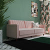 Pin Tufted Transitional Futon - Pink - N/A
