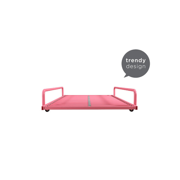 DHP Trundle for Metal Daybed, Pink - Pink - Twin