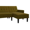 Haven Small Space Sectional Sofa Futon - Green - N/A