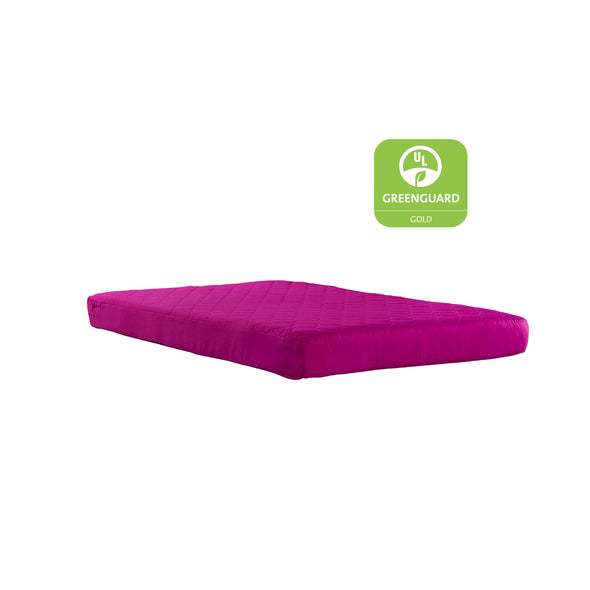 DHP Value 6" Polyester Filled Quilted Top Bunk Bed Mattress - Hot Pink - Twin