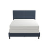 DHP Janford Upholstered Bed, Queen, Navy Blue Linen - Navy - Queen