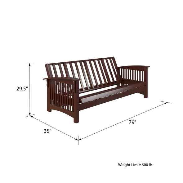 Cameron All Wood Futon Frame - Espresso - N/A