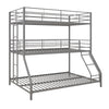 Everleigh Triple Metal Bunk Bed - White - Twin-Over-Full