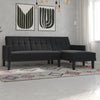 Haven Small Space Sectional Sofa Futon - Dark Gray - N/A