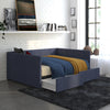 DHP Daybed with Storage, Full, Blue Linen - Blue Linen - Full