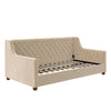 DHP Jordyn Upholstered Daybed, Twin, Ivory Velvet - Ivory - Twin