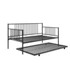 Ember Metal Daybed and Trundle - Black - Twin
