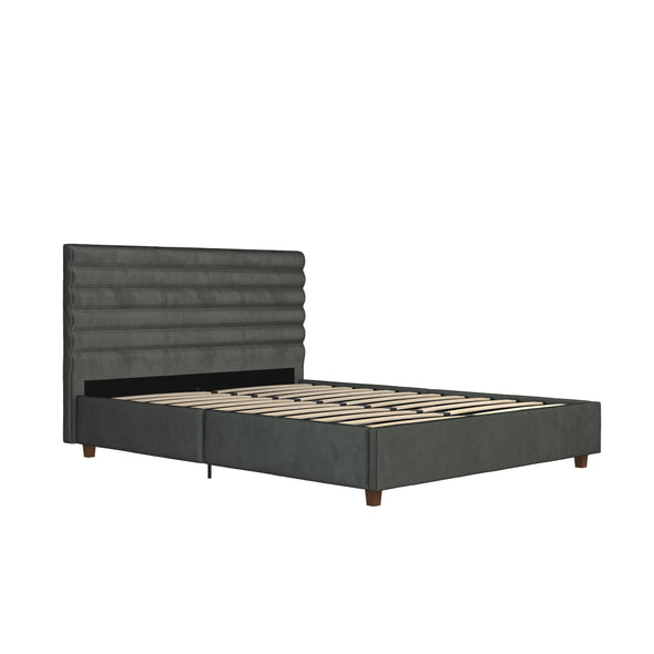 Everest Upholstered Bed - Gray - Full