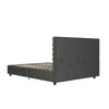 Everest Upholstered Bed - Gray - Queen