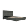 Everest Upholstered Bed - Gray - Queen