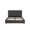 Everest Upholstered Bed - Gray - Queen