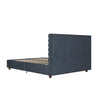 Everest Upholstered Bed - Blue - Queen