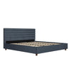 Everest Upholstered Bed - Blue - King