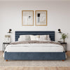 Everest Upholstered Bed - Blue - King