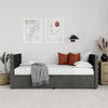 Everest Upholstered Daybed with Storage Drawers - Gray - Twin