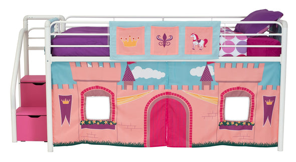 Princess Castle Curtain Set - Pink