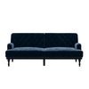 DHP Ruby Upholstered Futon, Blue Velvet - Blue - N/A