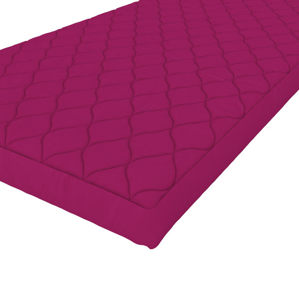 DHP Dana 6 Inch Quilted Twin Mattress with Removable Cover and Thermobonded Polyester Fill, Pink - Pink - Twin