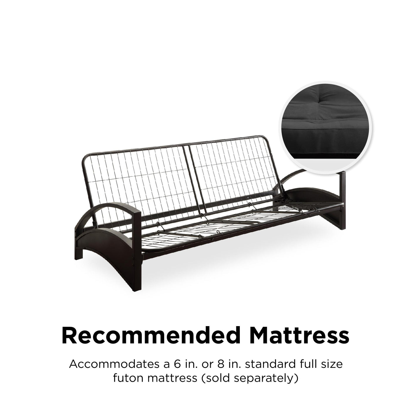 Alessa Metal Futon Frame DHP Furniture